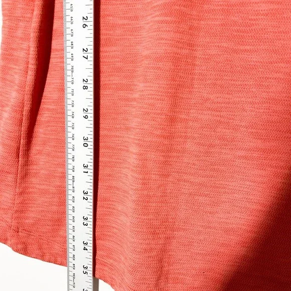 Toad & Co Tech Tomboy Cap Sleeve Dress Women’s Orange Side Pockets V-Neck Medium - Picture 4 of 7